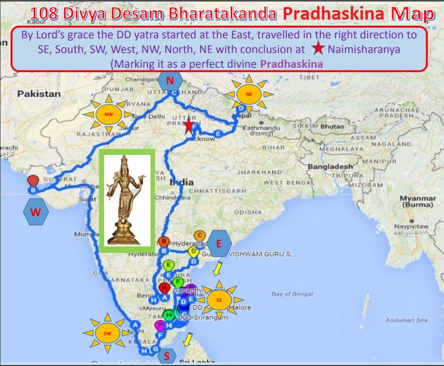108 divya desam tour map